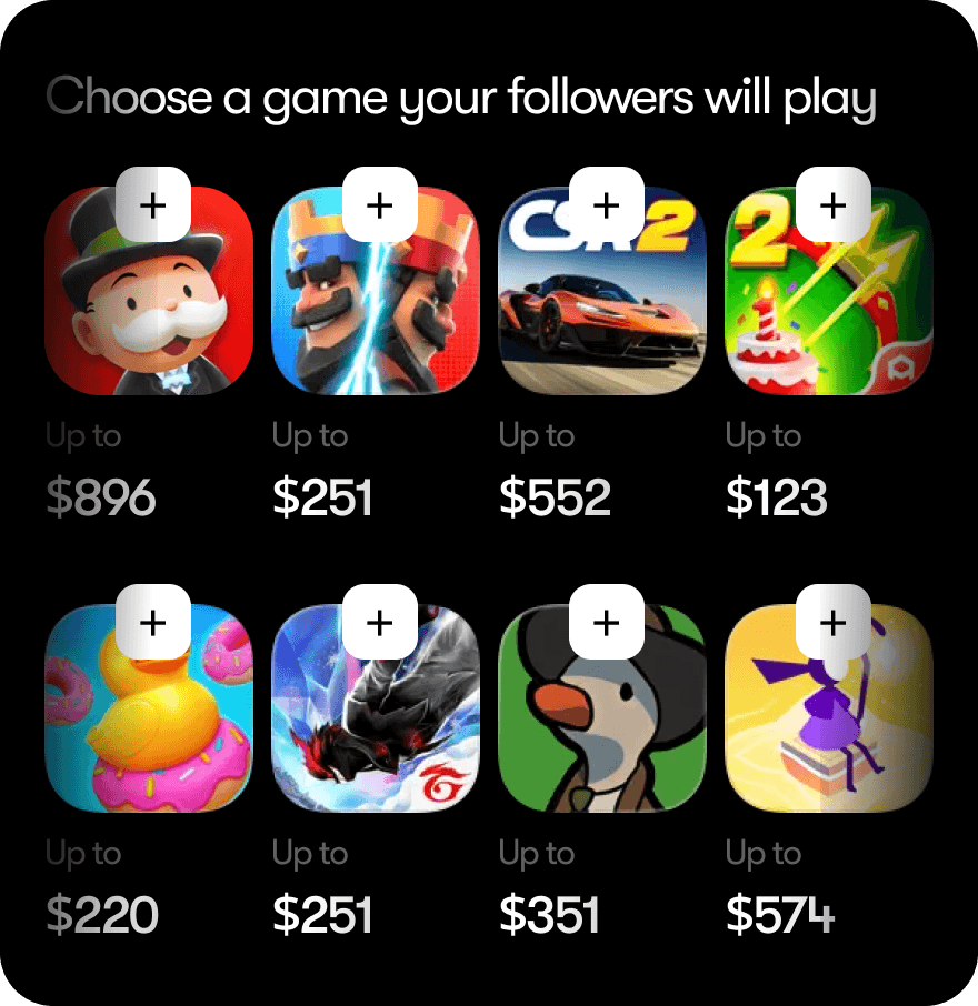 Game catalog dashboard