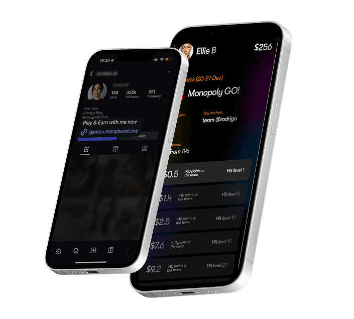 ManyBoost App Interface